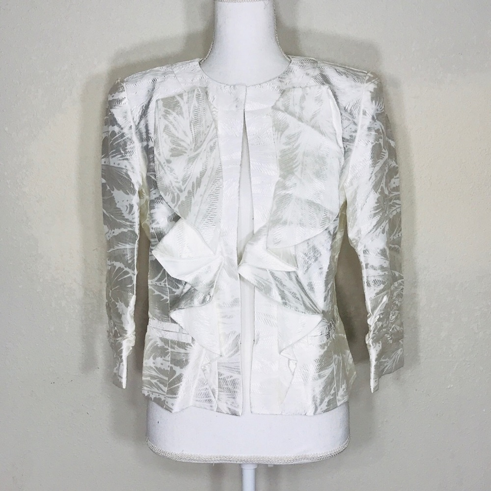 Anthracite by muse Beautiful White Evening Jacket